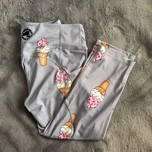 Feed Me Fight Me Ice Cream Capri Leggings fmfm